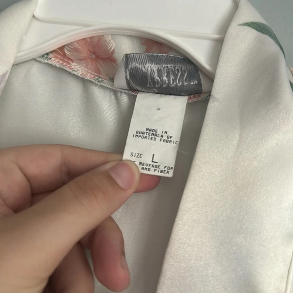 Vintage Cypress Floral Robe and Night Dress Matching Intimates PJ Set Size L - Picture 9 of 9